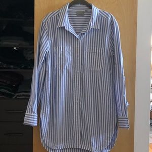 Athleta striped button down